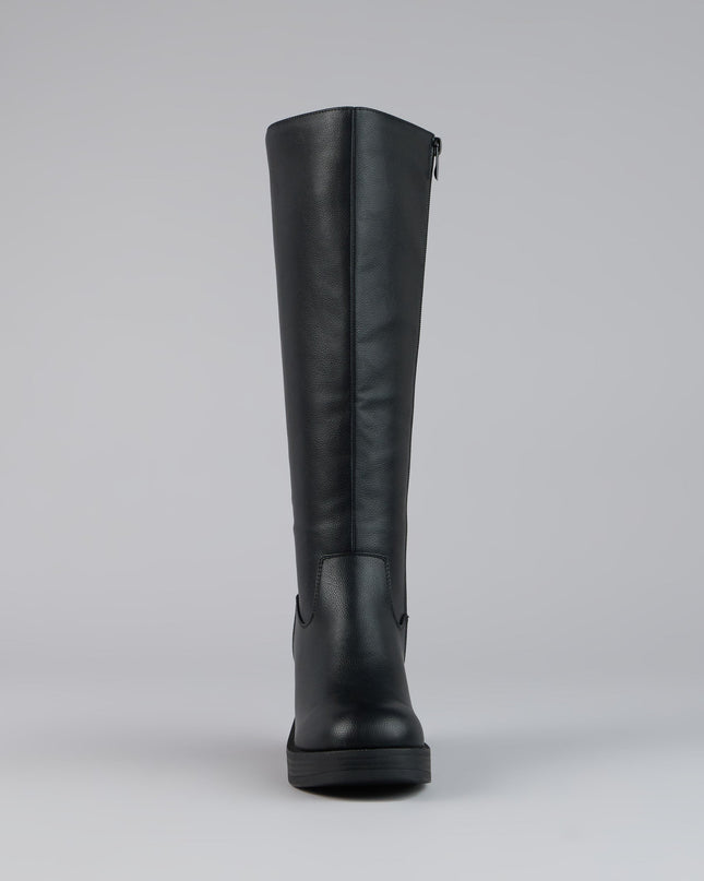 Style made simple with the Steppin Up Block Heel Knee High Boots, trendy women’s shoes that take your outfit from basic to bold in one step.