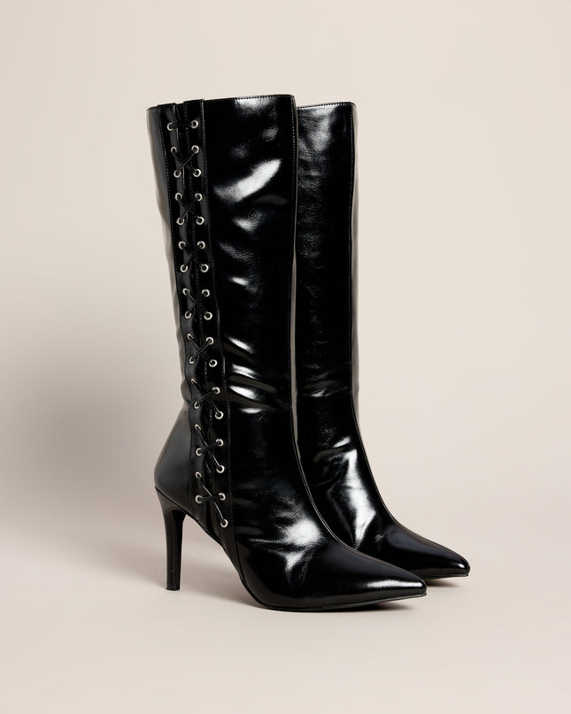 On Top Power Muse Pointed Toe Stiletto Boots